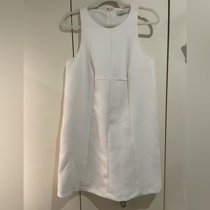 FRNCH white shift dress with pockets.